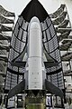 X-37B OTV-1 (Orbital Test Vehicle) being encased in its payload fairing for its 22 April 2010, launch.