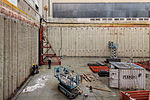 Construction of the underground repository under the inner garden (2012).