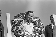 Photo de Jack Brabham au Grand Prix des Pays-Bas 1966.
