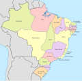 1889年 ブラジル合衆国の州