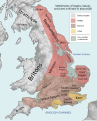 Image 6Kingdoms and tribes in Britain, c. AD 600 (from History of England)