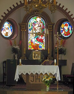 Stained glass window donated by Śliwiński in St Stanislaus Church