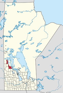 Location of the Rural Municipality of Mountain in Manitoba