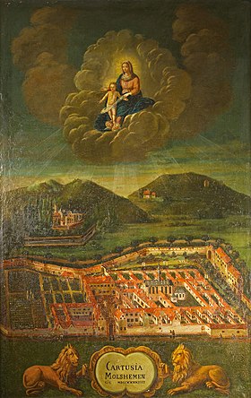 La chartreuse de Molsheim en 1744.