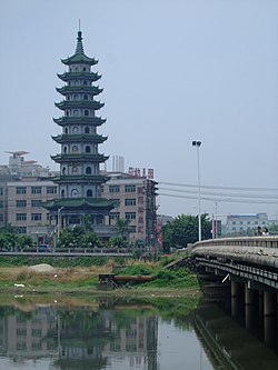 view at the river in Changping