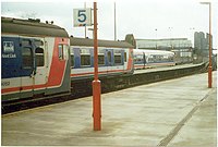 Charing Cross railway station, when Network South East was improving the railways in the South East of England.