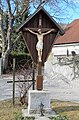 Crucifix shrine in the village core of Gabrje