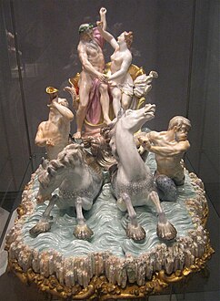 Neptune and Amphitrite in the shell chariot