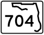 State Road 704 marker