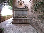 Fountain at the western end of the garden