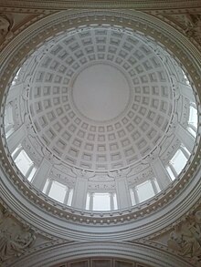 Underside of the memorial's dome