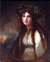 Emma as a Bacchante, by George Romney