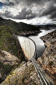 Gordon Dam, by JJ Harrison