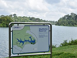 MacRitchie Reservoir with a map