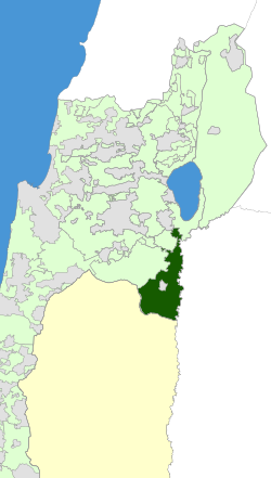 Location of Emek HaMa'ayanot