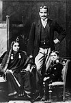 Swarup Rani with husband Motilal Nehru and son Jawaharlal Nehru