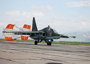 Su-25UB del 999.ºAvB en Kant Kirguistán