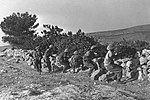 Soldats juifs dans le quartier Katamon de Jérusalem.