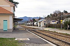 Gare de Laragne-Montéglin (vue côté Veynes)