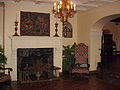 Main Lobby with fireplace.