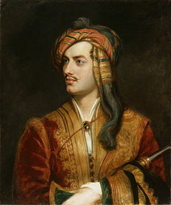 Lord Byron in an Albanian dress, 1813