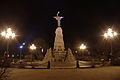 Memorial at night