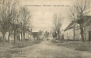 Les ruines du village après les combats de juin 1918.