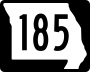 Route 185 marker