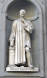 פסל של מקיאוולי בעירו פירנצה