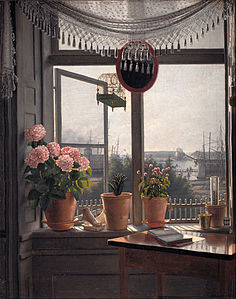 View from the Artist's Window, by Martinus Rørbye