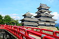 Inui Kotenshu and Tenshu as seen from the bridge.