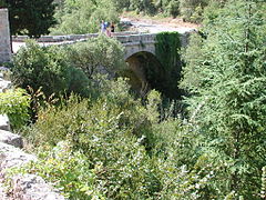 Pont à double tablier des Moulins sur la Siagnole : 1er 1655; 2e 1856.