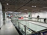 View of the concourse level of the station