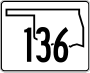 State Highway 136 marker