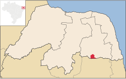 Location in Rio Grande do Norte state