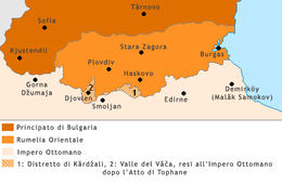 Principato della Rumelia orientale - Localizzazione