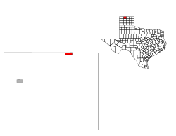 Location of Texhoma, Texas