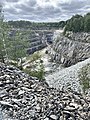 Tistbrottet dolomite pit, close to the silver mine, view towards WSW.