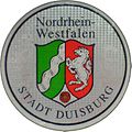 Registration seal, City of Duisburg, North Rhine-Westphalia, post-1994 version with state emblem