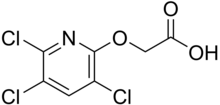 Skeletal formula of triclopyr