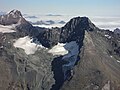 A montanha a partir da Pointe de Charbonnel. A direita a Uia di Bessanese.