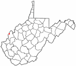 Location of Point Pleasant, West Virginia