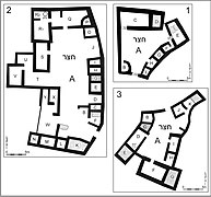 Plans de résidences à cour de Sha'ar Hagolan.