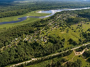 Вид с воздуха на Петрушину Гору с севера