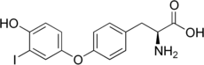 Skeletal formula of 3′-monoiodothyronine