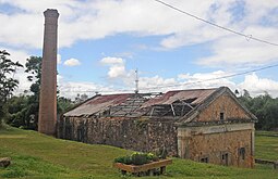 Ruins of the historic aqueduct of Río Piedras