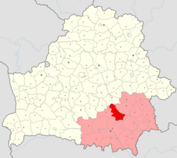 Location of Svyetlahorsk District