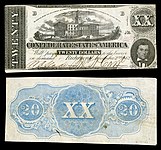 $20 (T51) Tennessee State Capitol; Alexander H. Stephens Keatinge & Ball (Columbia, S.C.) (776,800 issued)