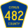 County Road 482 marker
