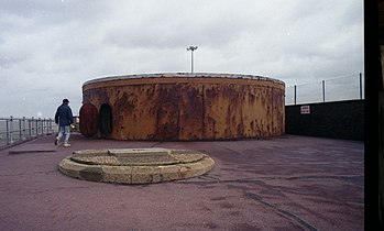 The Admiralty Pier Turret was built to protect the port of Dover in 1882.